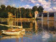 Claude Monet The Bridge at Argenteuil oil